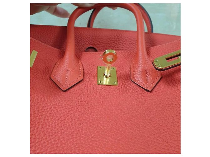 Acapulco Hermès HERMES BIRKIN 25 Tasche Rot - Ansicht 11