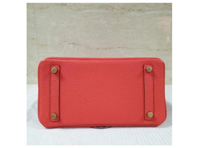 Acapulco Hermès HERMES BIRKIN 25 Tasche Rot - Ansicht 3
