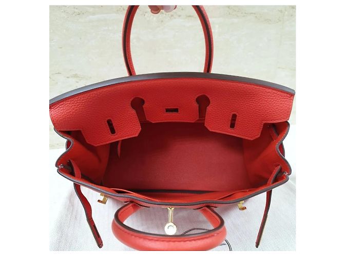 Acapulco Hermès HERMES BIRKIN 25 Tasche Rot - Ansicht 8