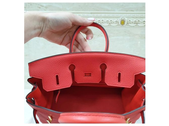 Acapulco Hermès HERMES BIRKIN 25 Tasche Rot - Ansicht 9