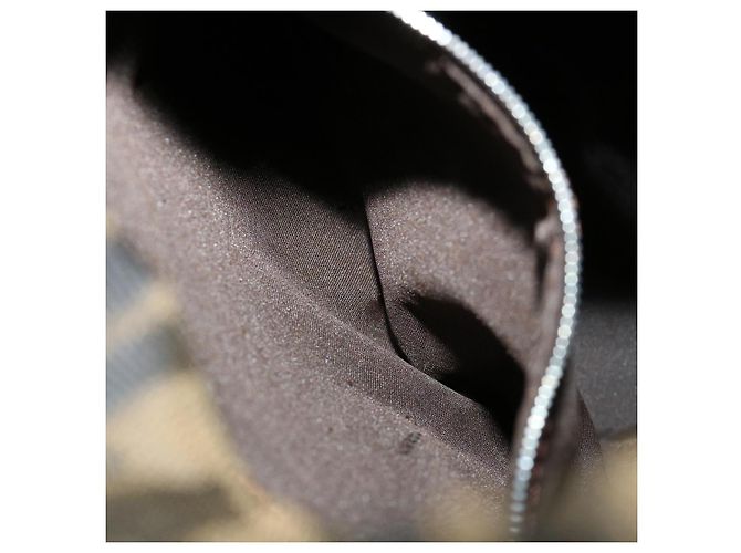 FENDI Zucca Borsa a tracolla in tela Cilindrico Marrone Nero Auth yk5779 - vista 21