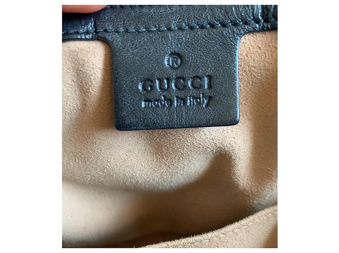 Borsa a mano Gucci GG Marmont in pelle nera Nero - vista 7