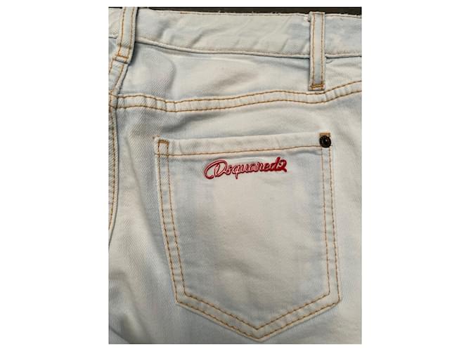 Vaqueros Dsquared2 Azul Cielo de Algodón Talla 40 Azul claro - vista 3