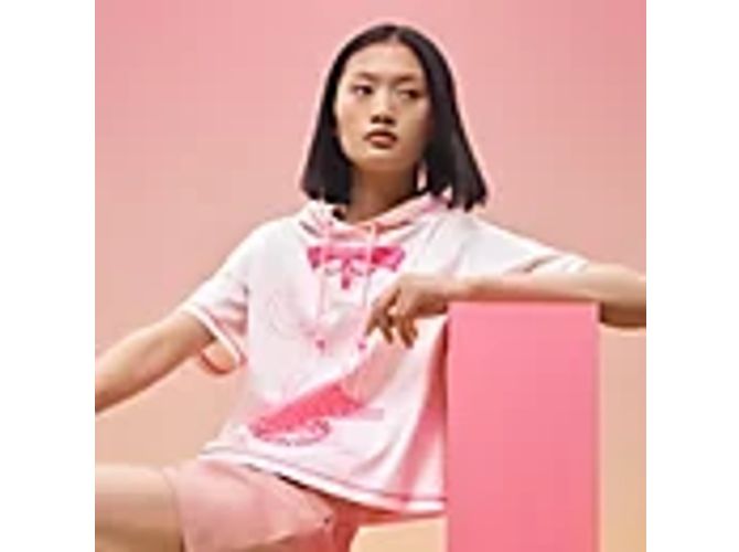 Hermès Hermes: Camiseta curta com capuz "JUNGLE LOVE". 40 Rosa - vista 3