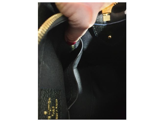 Borsa Louis Vuitton Sully PM in pelle nera Nero - vista 8