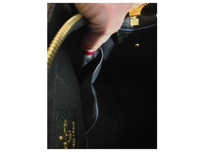 Borsa Louis Vuitton Sully PM in pelle nera Nero - vista 9