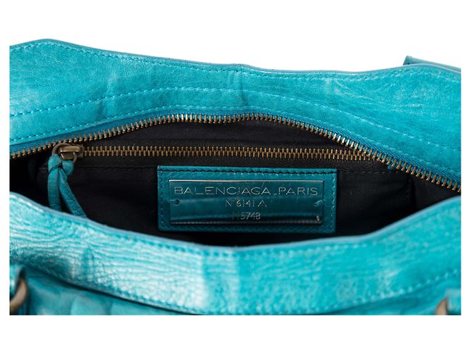 City Balenciaga Borsa da città verde acqua - vista 5
