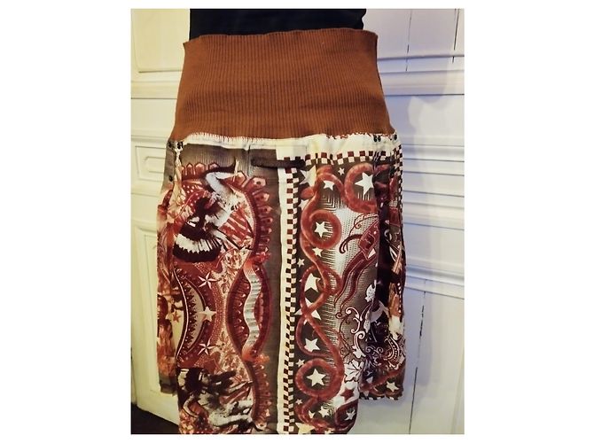 Jean Paul Gaultier FALDA GAULTIER CHEYENNE T 44 Castaña - vista 11