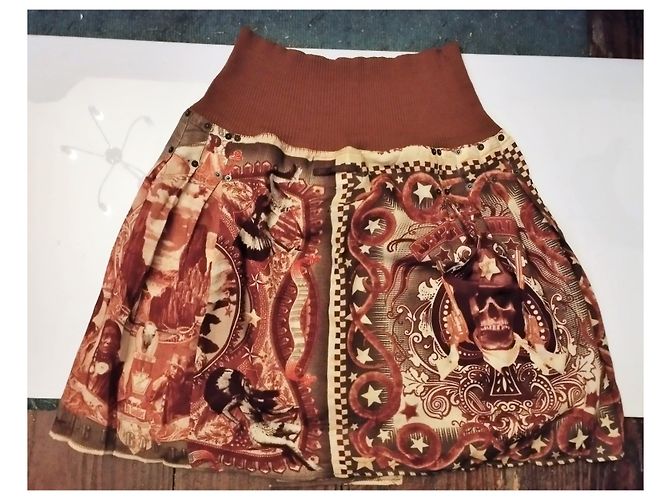 Jean Paul Gaultier FALDA GAULTIER CHEYENNE T 44 Castaña - vista 2
