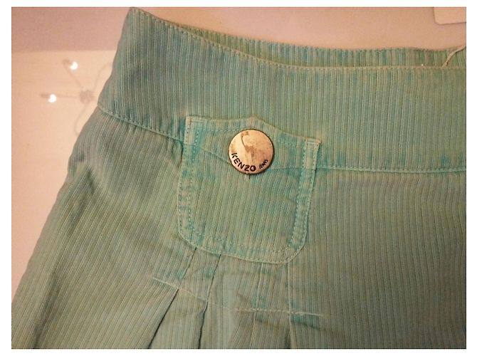 FALDA KENZO MENTA T 38 Verde claro - vista 3