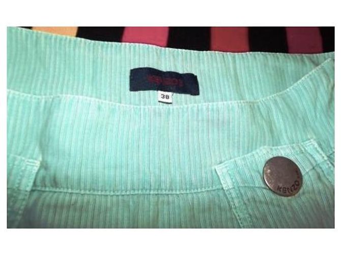 FALDA KENZO MENTA T 38 Verde claro - vista 9