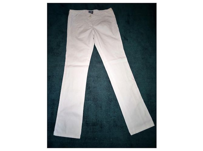 Jean Paul Gaultier Pantalones de Algodón Blancos Talla 42 - vista 2