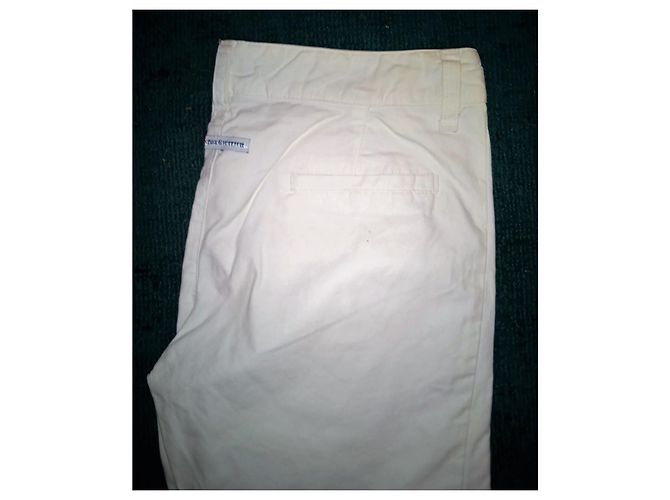 Jean Paul Gaultier Pantalones de Algodón Blancos Talla 42 - vista 5