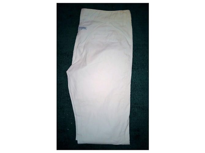 Jean Paul Gaultier Pantalones de Algodón Blancos Talla 42 - vista 6