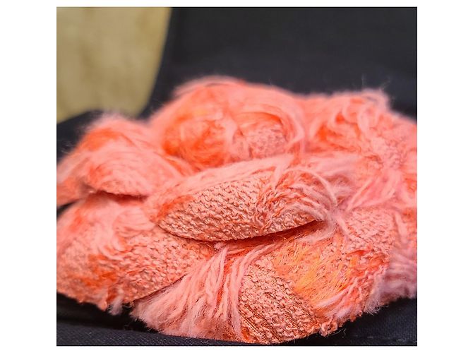 Chanel Kamelie Boucle Brosche Koralle - Ansicht 7