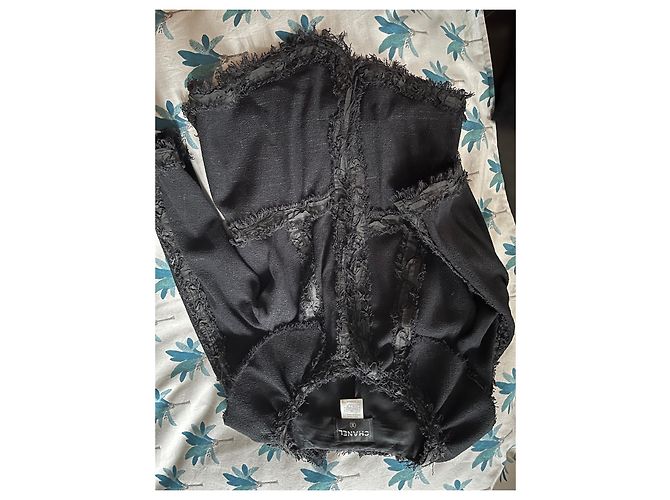 Tuta Chanel in cotone nera Nero - vista 9