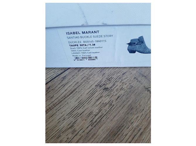 Botines Isabel Marant de piel taupe 38 Gris pardo - vista 2