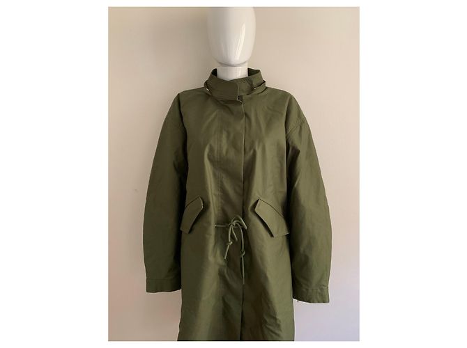 Tory Burch parka verde grande - vista 10