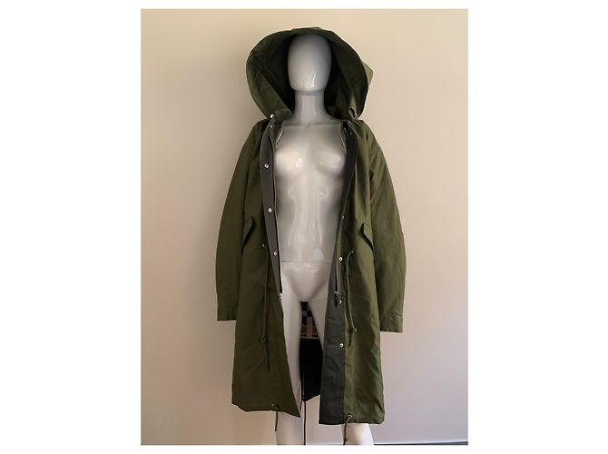 Tory Burch parka verde grande - vista 15