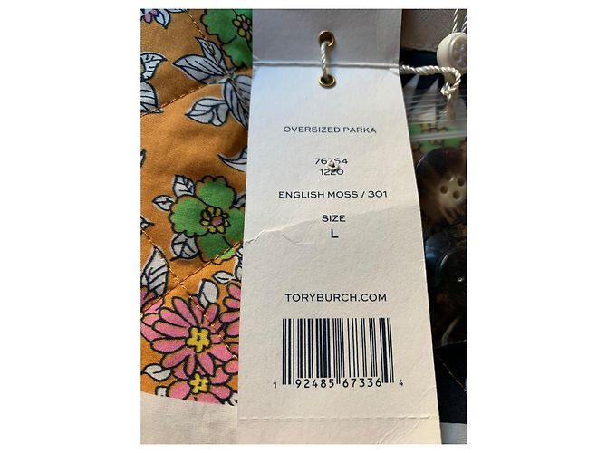 Tory Burch parka verde grande - vista 5