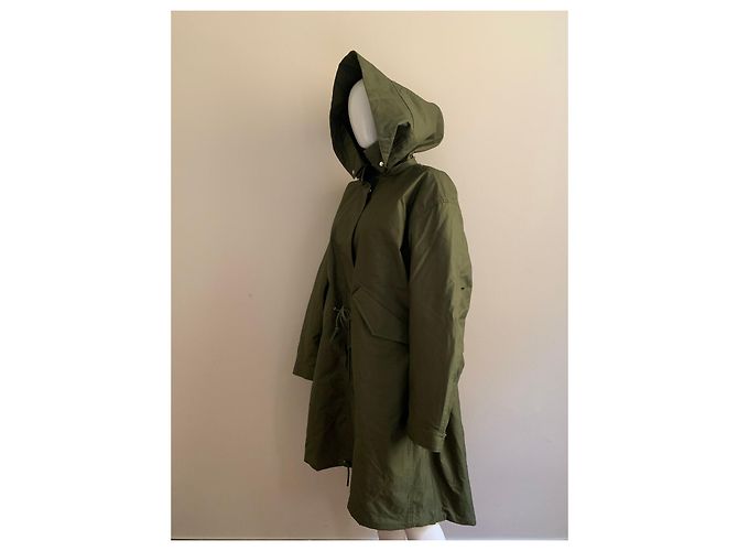 Tory Burch parka verde grande - vista 8