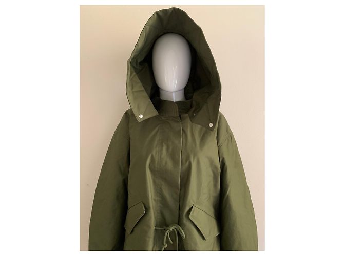 Tory Burch parka verde grande - vista 9