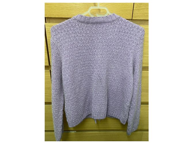 Cardigã Maje Roxo Metálico - vista 3