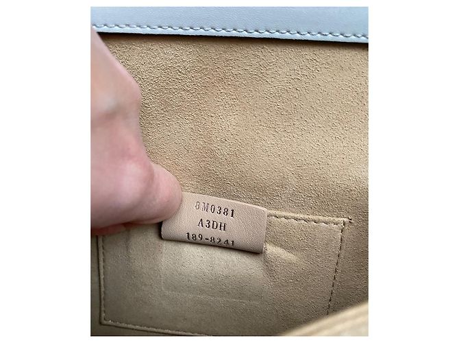 Fendi Kan I Whipstitch Ledertasche Grau - Ansicht 14