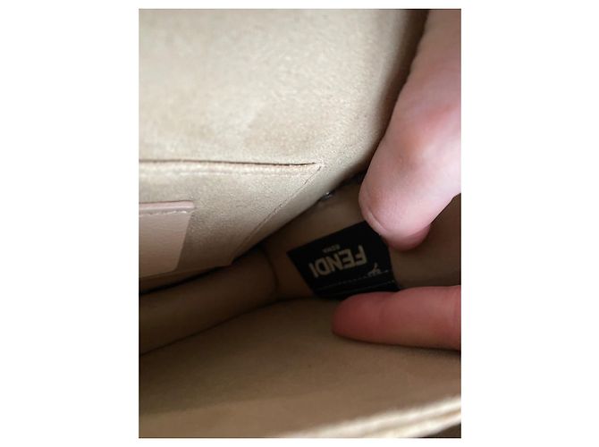 Fendi Kan I Whipstitch Ledertasche Grau - Ansicht 15