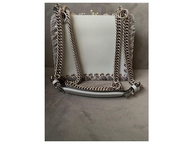 Fendi Kan I Whipstitch Ledertasche Grau - Ansicht 3