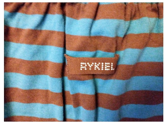 SONIA RYKIEL JUPE SKIRT  SWEAT T L OU T 40 A 48 Bleu - vue 8