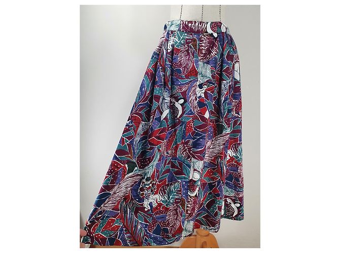 Diane Von Furstenberg Midi Rock Baumwolle Mehrfarbig Mehrfarben - Ansicht 2