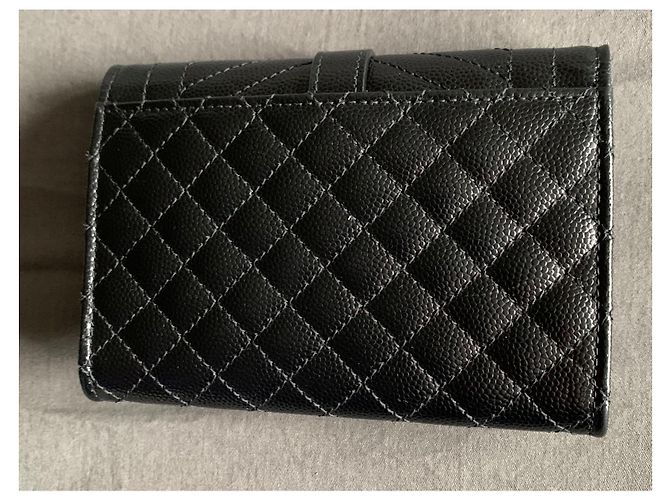 Kate Monogramme Saint Laurent Monogramme black grained leather wallet - view 2