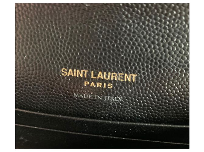 Kate Monogramme Saint Laurent Monogramme black grained leather wallet - view 4
