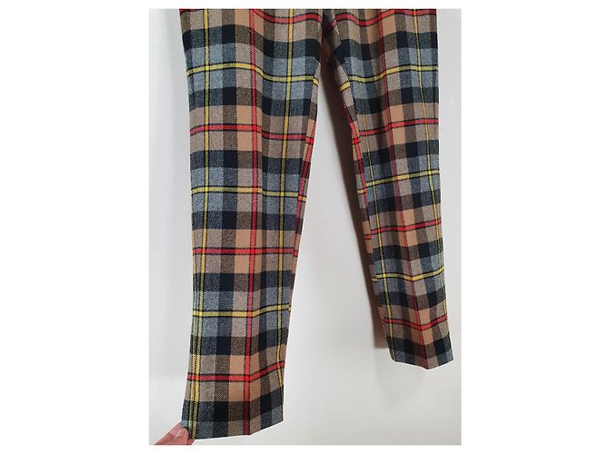 Etro Tartan Wool Pants Multiple colors - view 5