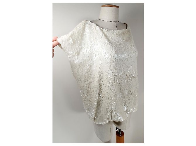 Top de lentejuelas blanco Day Birger & Mikkelsen - vista 2