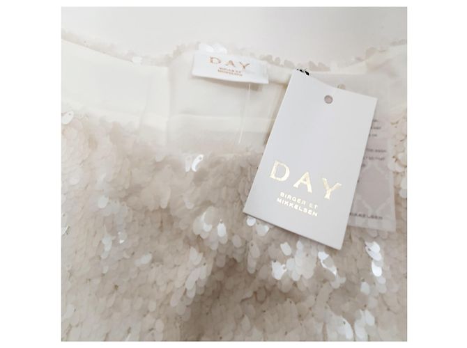 Top de lentejuelas blanco Day Birger & Mikkelsen - vista 4