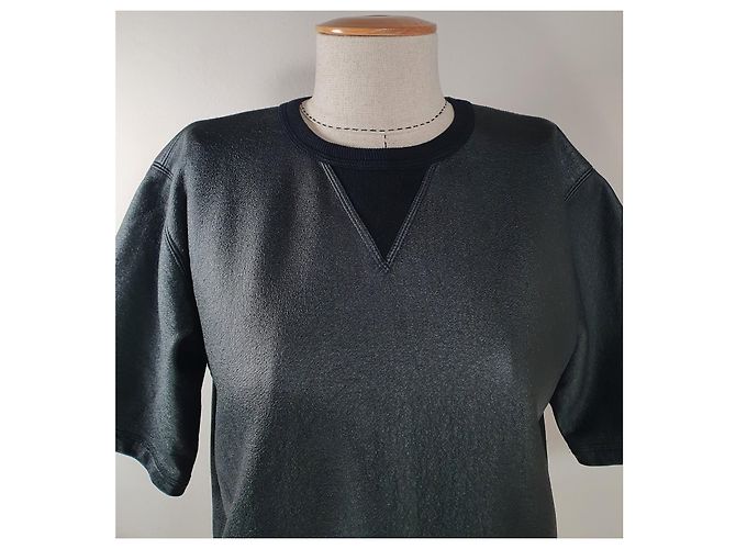 Damir Doma Schwarzes Top aus Baumwolle und Polyurethan - Ansicht 2
