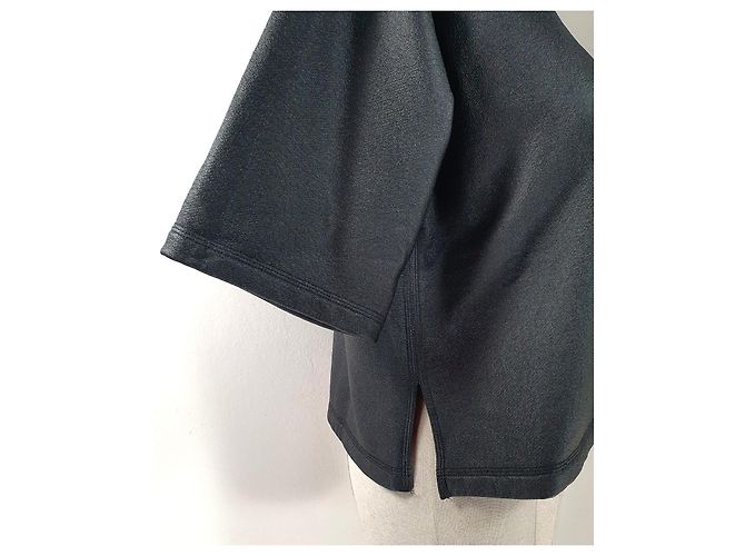 Damir Doma Schwarzes Top aus Baumwolle und Polyurethan - Ansicht 4