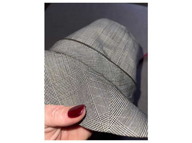 Christian Dior Cappello Principe di Galles Dior Grigio antracite - vista 6