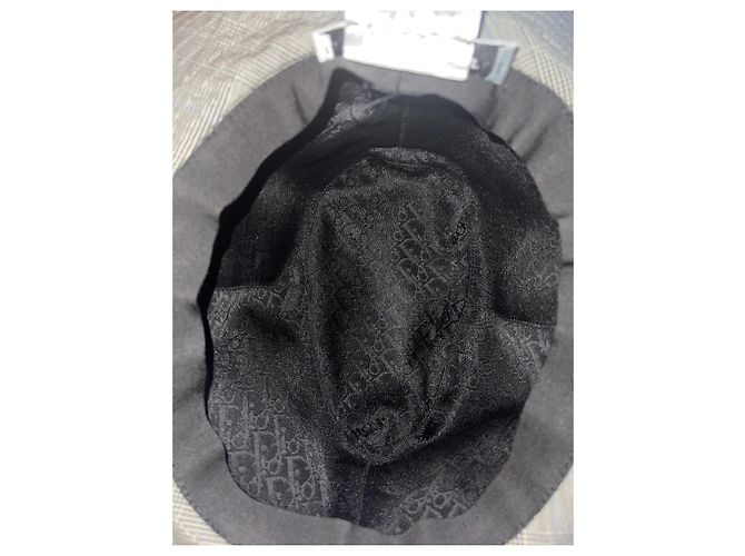 Christian Dior Cappello Principe di Galles Dior Grigio antracite - vista 7