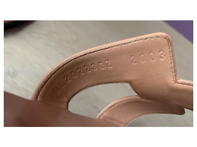 Mule Oran Hermès rosa alba 38 - vista 5