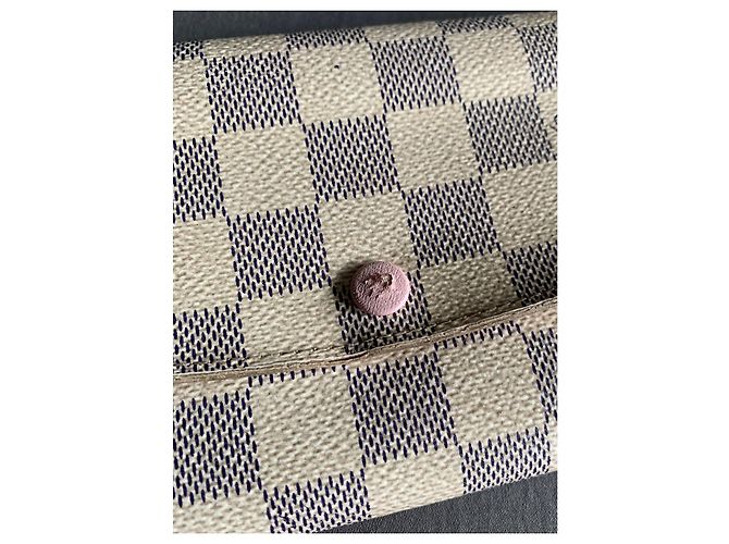 Cartera Louis Vuitton Emilie Damier Azur Rosa - vista 4