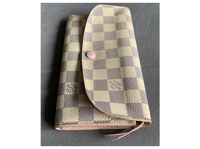 Cartera Louis Vuitton Emilie Damier Azur Rosa - vista 5