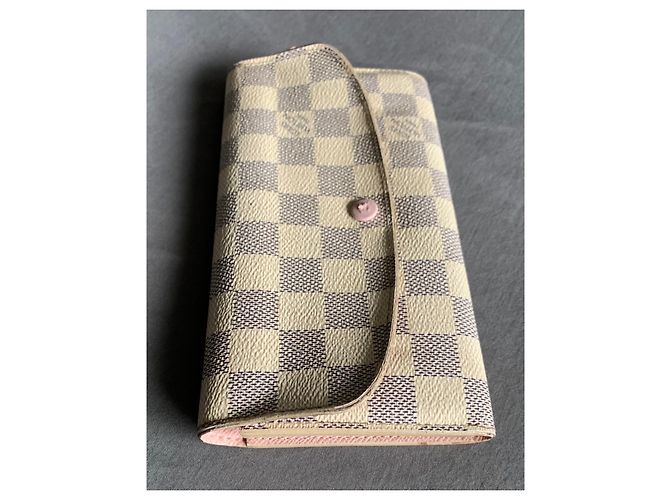 Cartera Louis Vuitton Emilie Damier Azur Rosa - vista 6