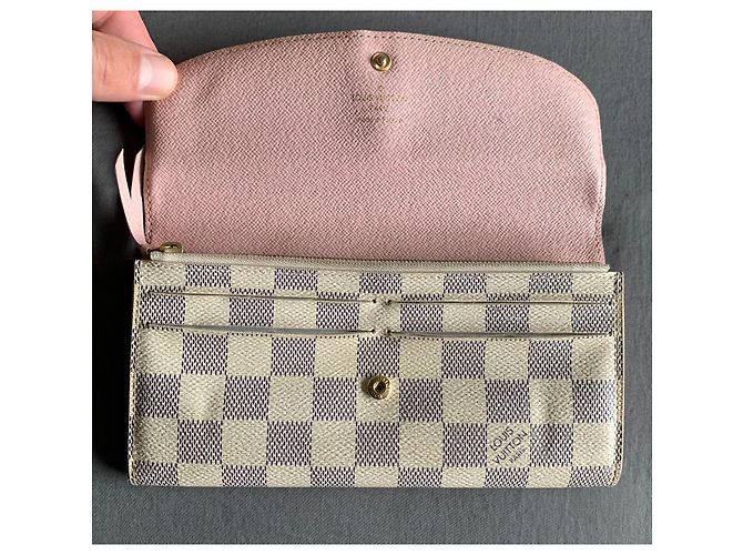 Cartera Louis Vuitton Emilie Damier Azur Rosa - vista 7