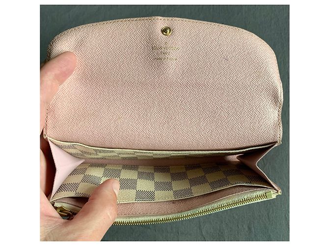Cartera Louis Vuitton Emilie Damier Azur Rosa - vista 8
