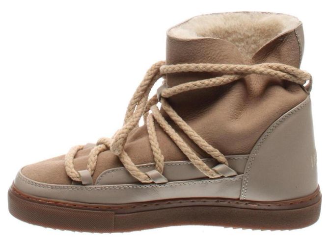 Stivaletti Inuikii Beige in Scamosciato e Pelle 39 - vista 3