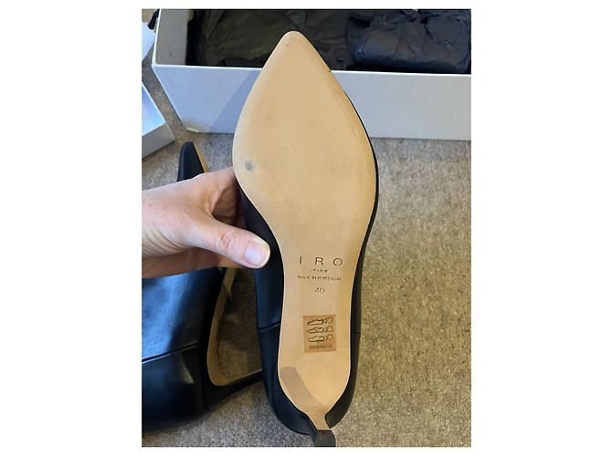 Botines Iro de cuero negro Talla 40 - vista 12