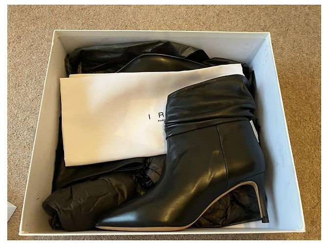 Botines Iro de cuero negro Talla 40 - vista 9